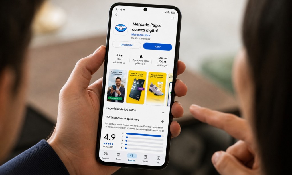 ¡Referente fintech! Mercado Pago alcanza 4.9 estrellas y lidera apps financieras en México